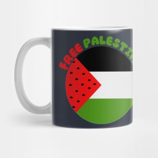 Free Palestine Flag Mug